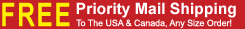 Free Priority Shipping to USA and Canada